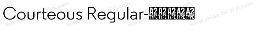 Courteous Regular字体转换
